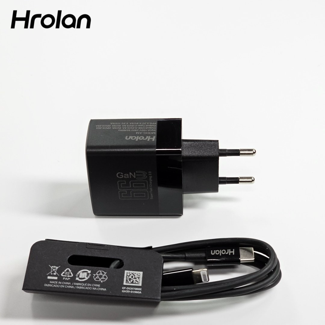 Зарядное устройство Hrolan A13 30W Lightning, USB Type-C, USB черный купить,8000