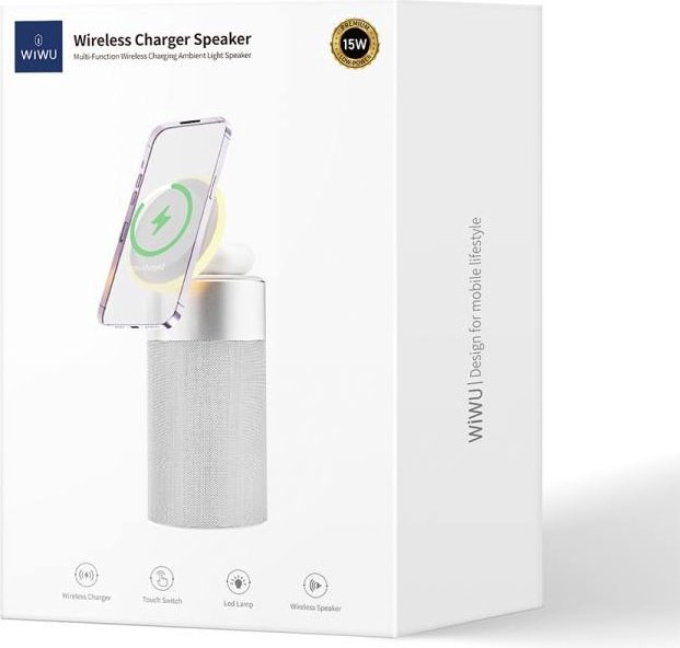 Зарядное устройство WIWU Wi-W022 серебристый купить,16000