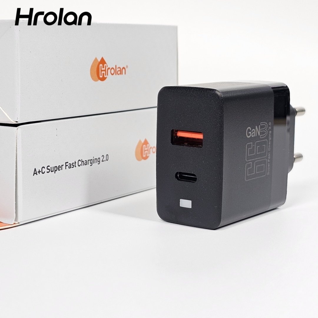 Зарядное устройство Hrolan A14 30W USB Type-C, USB черный купить,1998