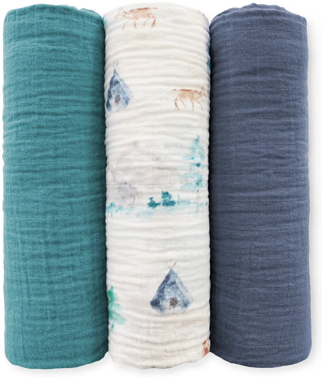 Пеленка текстильная Swaddle Designs Peace in Nature SDM-1033WMT, 3 шт, 115x115 см - ForteMarket Пеленка текстильная Swaddle Designs Peace in Nature SDM-1033WMT, 3 шт, 115x115 см купить,NaN