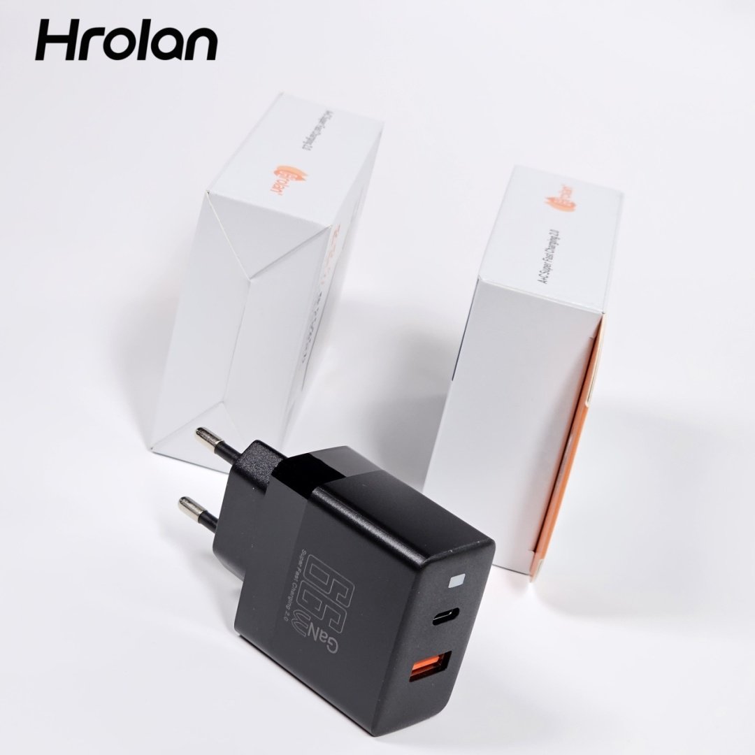 Зарядное устройство Hrolan A14 30W USB Type-C, USB черный купить,1998