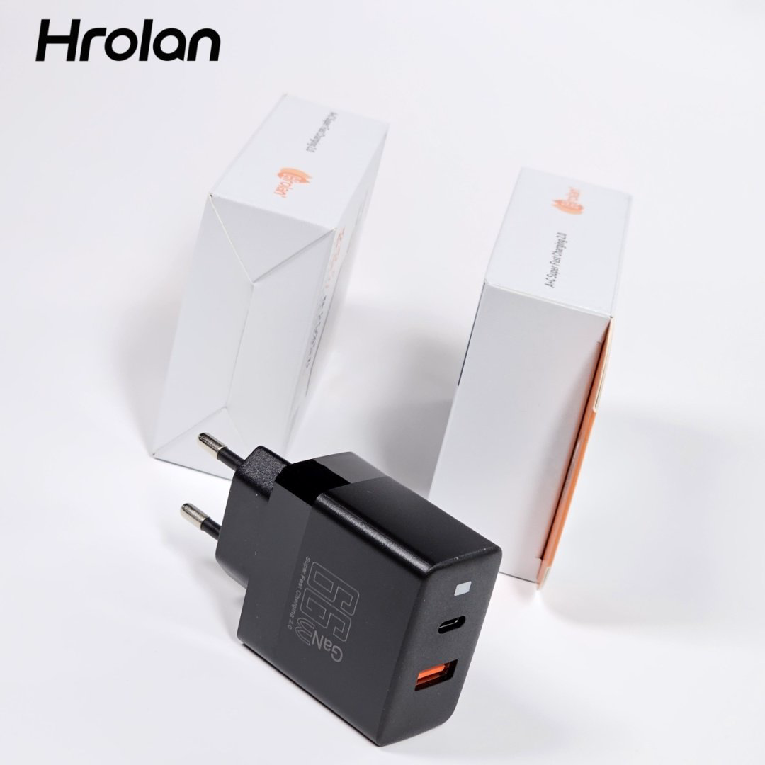 Зарядное устройство Hrolan A14 30W USB Type-C, USB черный купить,1998