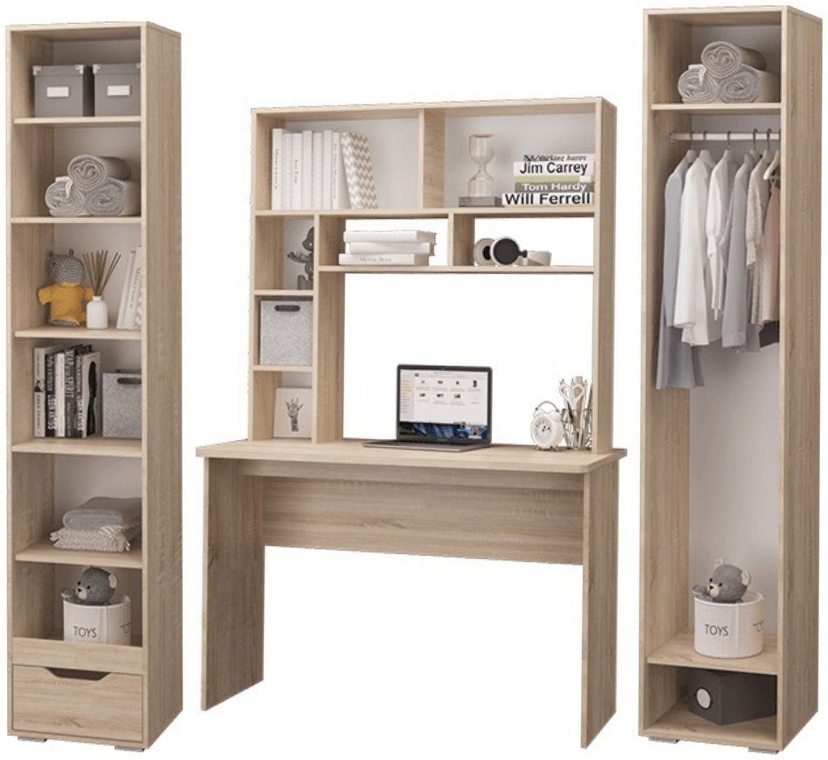 MLK комплект Джуниор 90ROS277, ЛДСП белый светло коричневый - ForteMarket MLK комплект Джуниор 90ROS277, ЛДСП белый светло коричневый купить,0