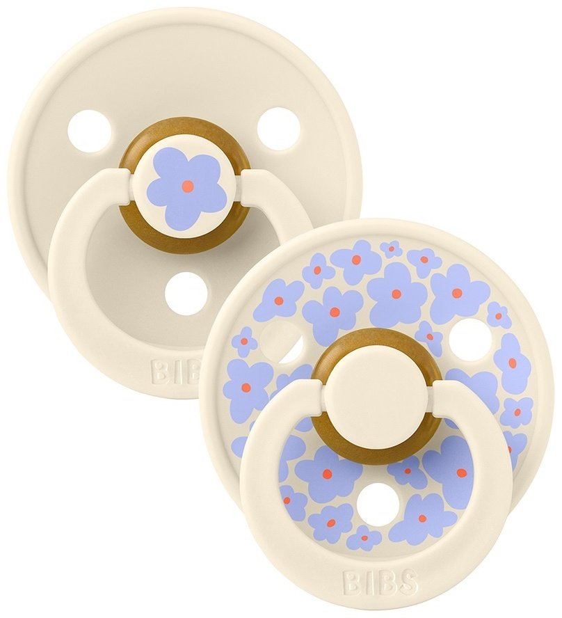 Пустышка BIBS Studio Colour Jasmine - Ivory Mix, 6-18 месяцев, 1 шт, мультиколор
