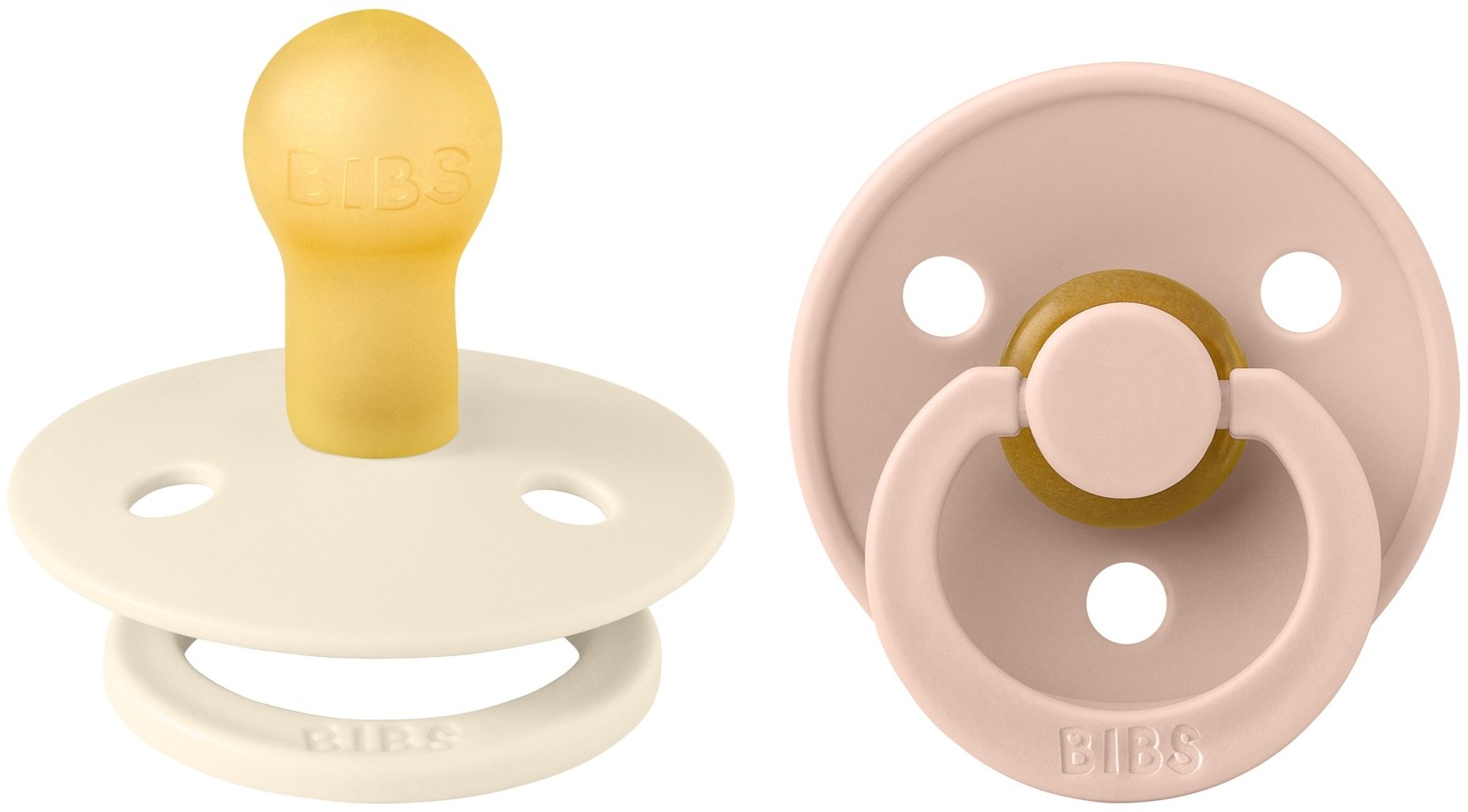 Набор пустышек BIBS Colour Ivory/Blush 0&#43; месяцев, мультиколор купить,0