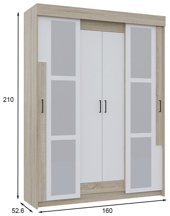 Горизонт Виктор 00049460 160x52.6x210см светло-коричневый купить,NaN
