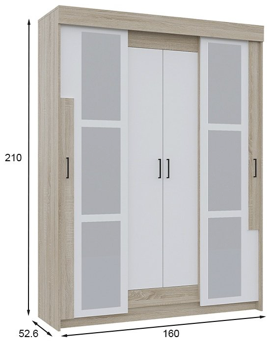 Горизонт Виктор 00049460 160x52.6x210см светло-коричневый купить,NaN