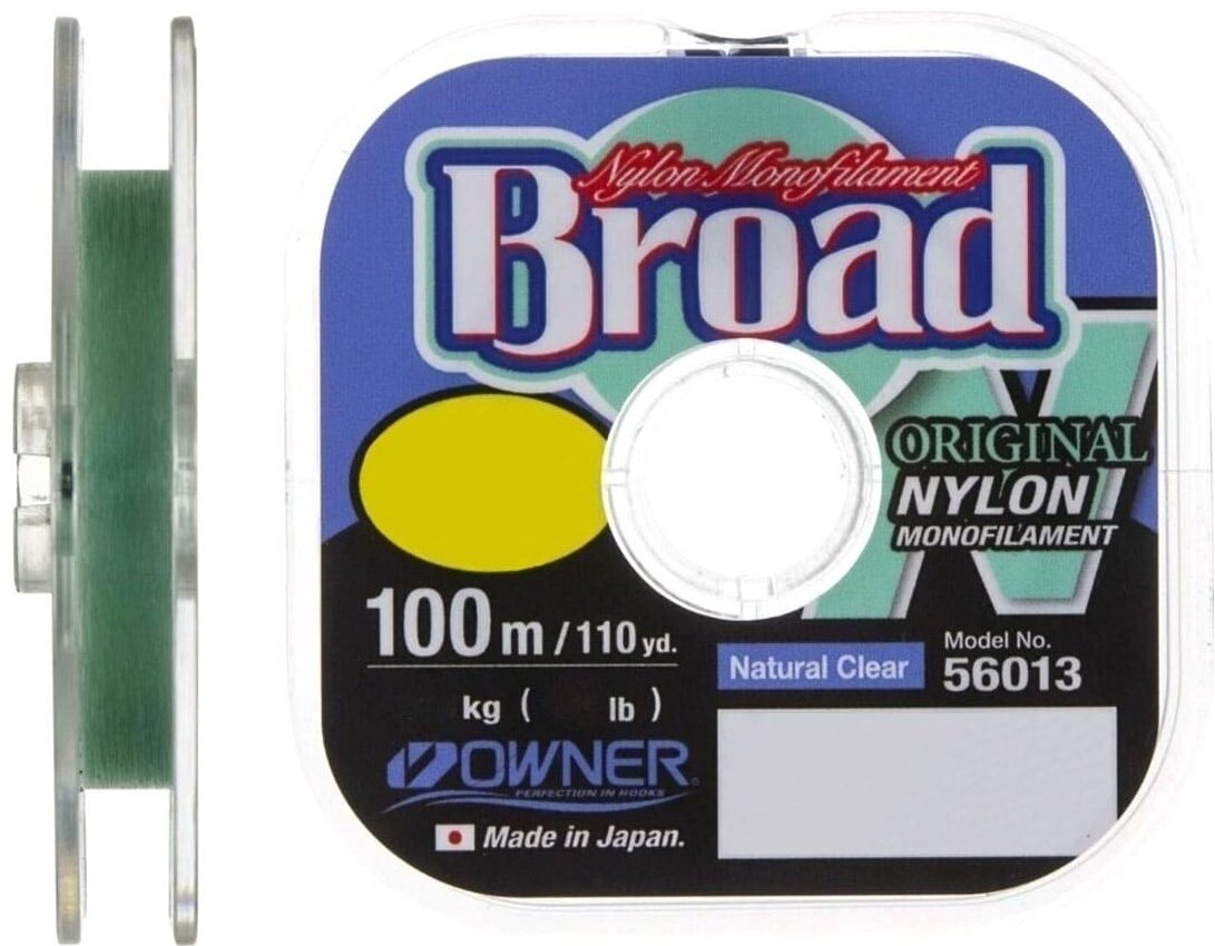 Леска Owner монофильная Broad Natural Clear 0.6 мм прозрачный купить,NaN