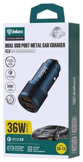 Зарядное устройство Inkax CA-14 USB синий купить,5990