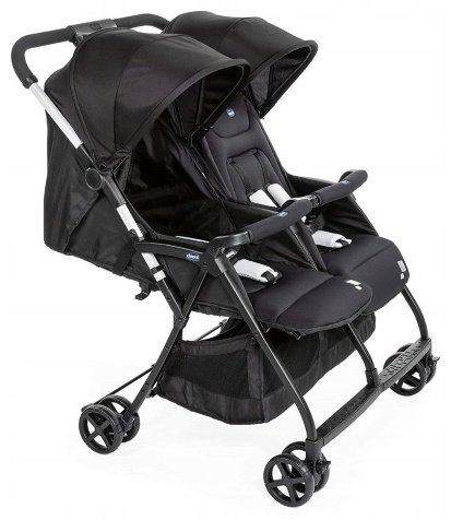 Коляска прогулочная Chicco Ohlala Twin, черный - ForteMarket Коляска прогулочная Chicco Ohlala Twin, черный купить,0