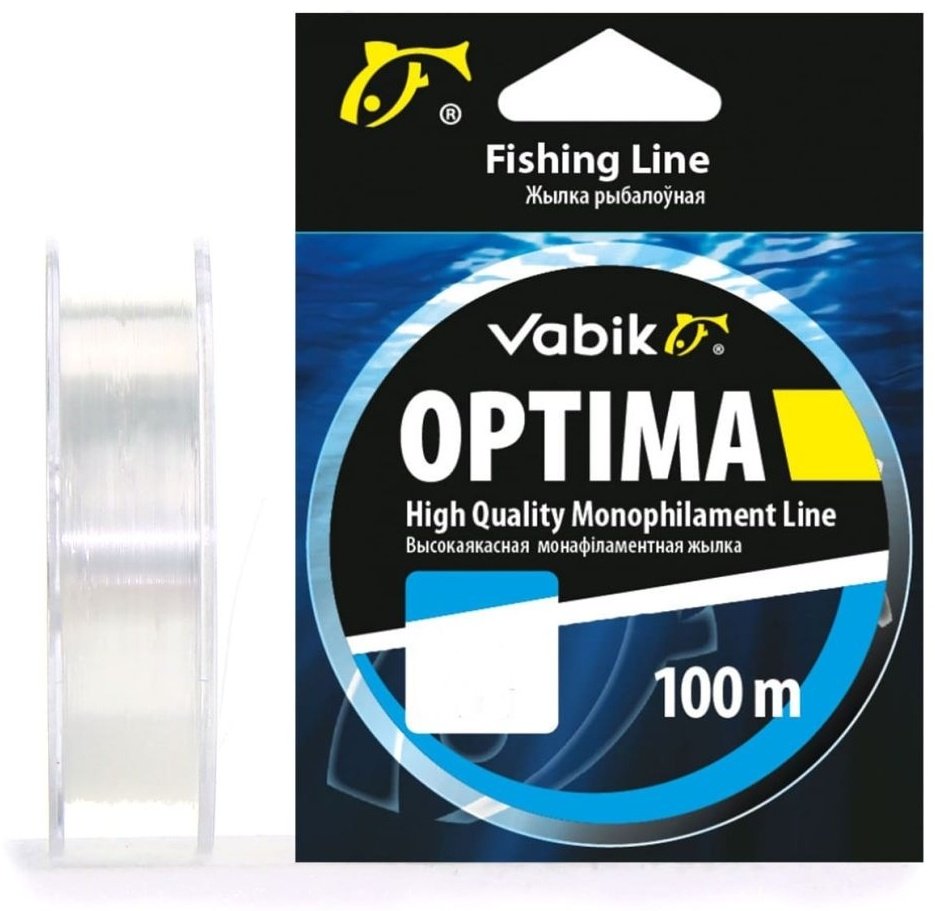 Леска Vabik монофильная Optima 100m 0.28 мм прозрачный купить,NaN
