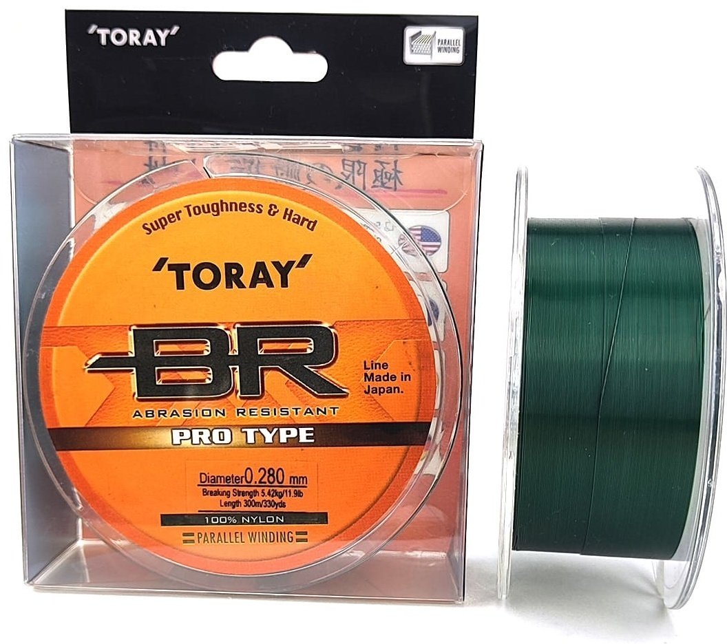 Леска Toray монофильная BR Pro Type Abrasion Resistant 0.305 мм зеленый купить,NaN