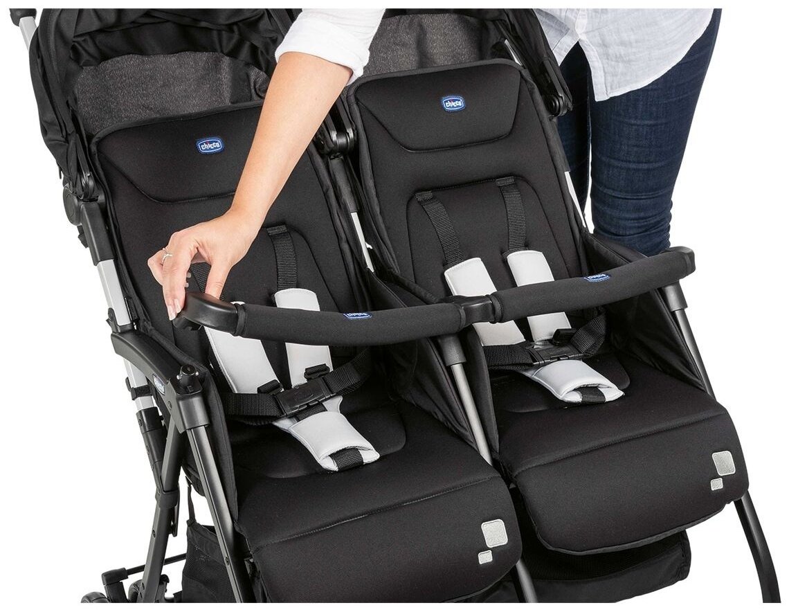 Коляска прогулочная Chicco Ohlala Twin, черный - ForteMarket Коляска прогулочная Chicco Ohlala Twin, черный купить,0