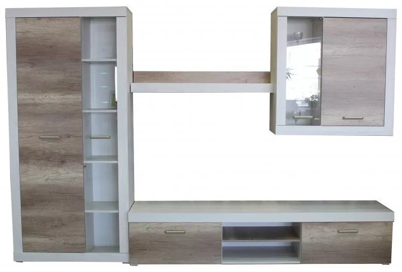 Стенка BRW Осло 292.5x40.5x195см белый купить,NaN