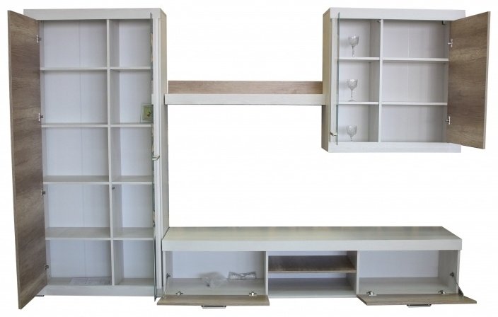 Стенка BRW Осло 292.5x40.5x195см белый купить,NaN