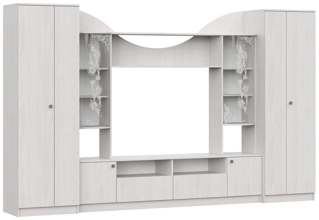 Стенка СВ Мебель МГС 8 00032166 320х200х46 см, слоновая кость - ForteMarket Стенка СВ Мебель МГС 8 00032166 320х200х46 см, слоновая кость купить,0
