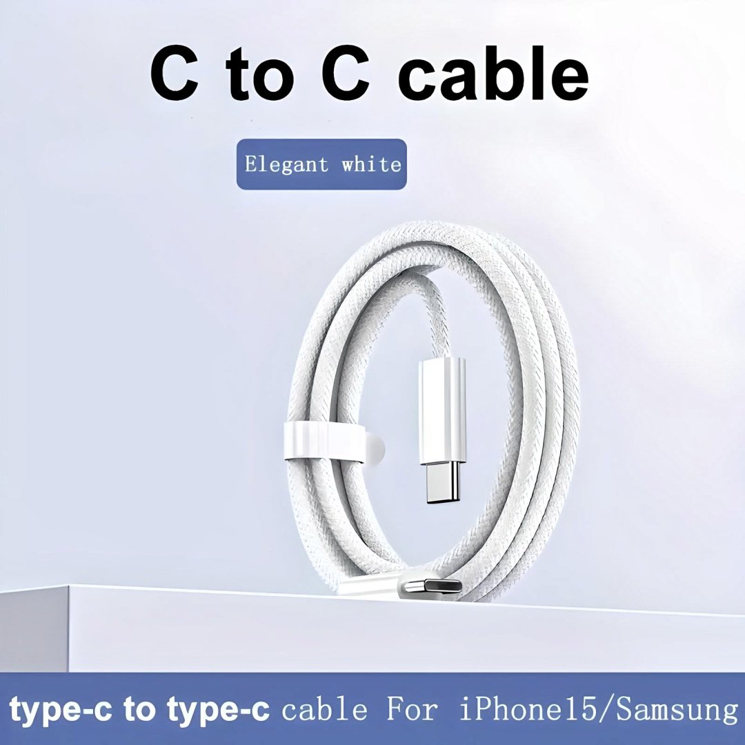 Кабель USB TypeC (M), 1 м, белый