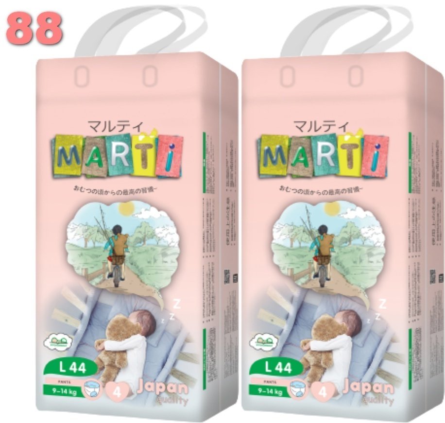 Подгузники-трусики MARTI L, 88 шт
