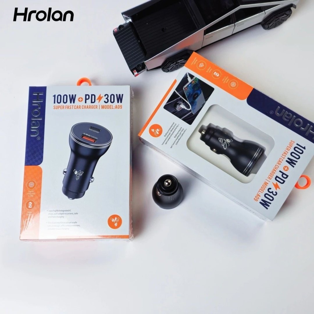 Зарядное устройство Hrolan A09 PD30W USB Type-C, USB черный купить,8000