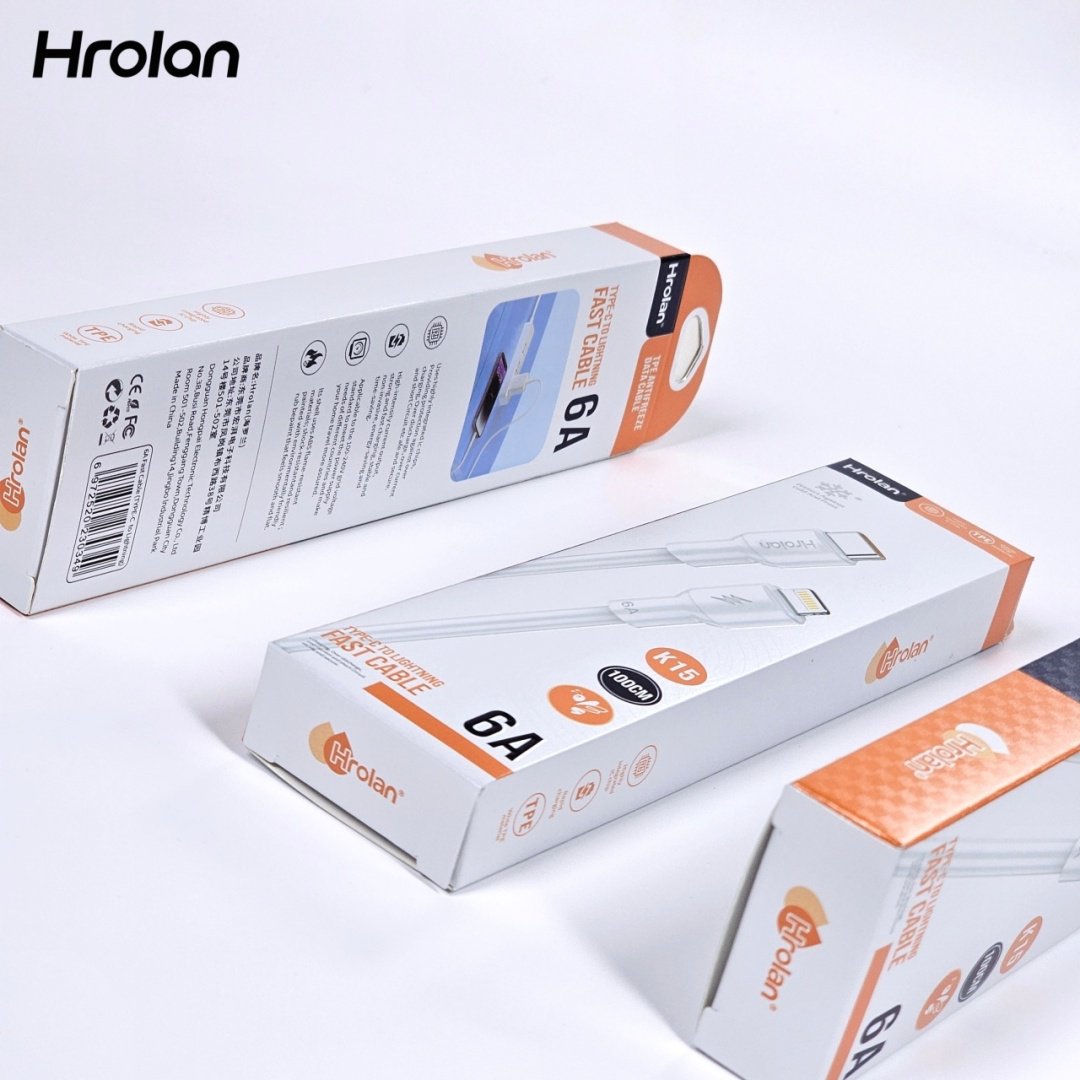 Кабель Hrolan USB TypeC (F), Lightning (M), 1 м, белый купить,499