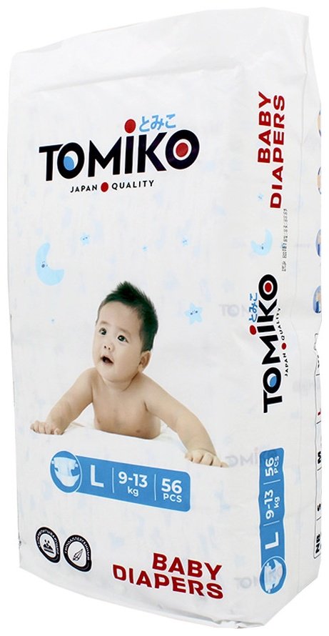 Подгузники Tomiko L, 56 шт