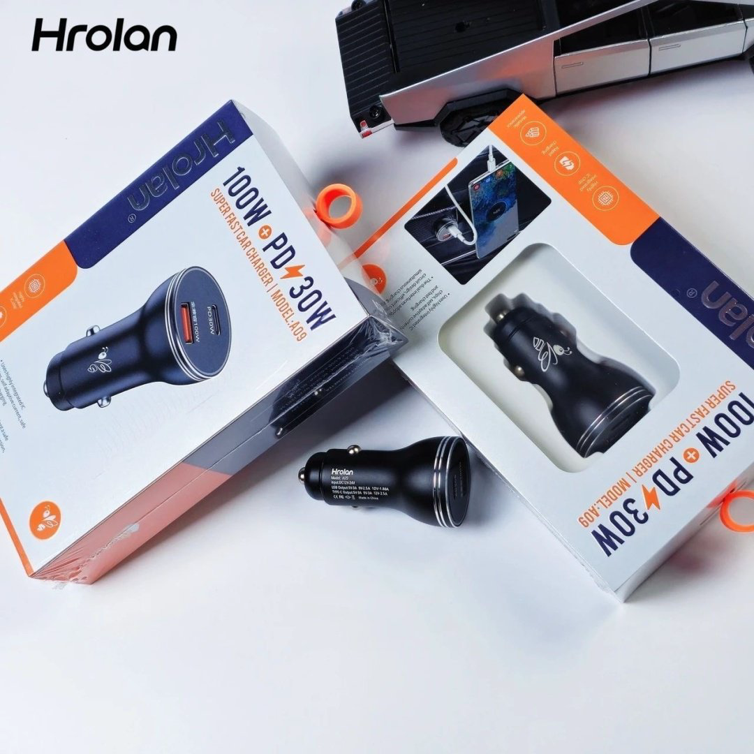 Зарядное устройство Hrolan A09 PD30W USB Type-C, USB черный купить,8000