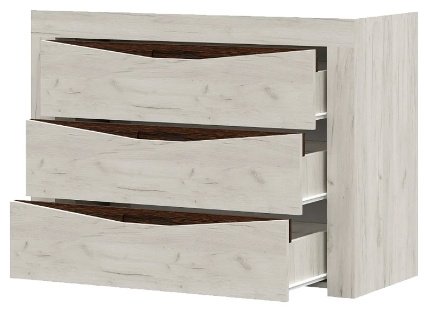 Комод Стендмебель Паола 100.80x43.60x86см серый купить,NaN