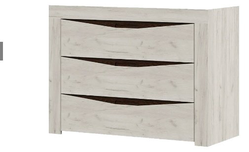 Комод Стендмебель Паола 100.80x43.60x86см серый купить,NaN