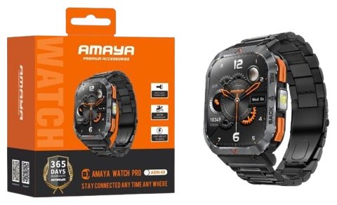 Смарт-часы AMAYA ASW-08 55 мм черный купить,0