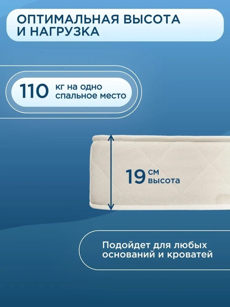 Матрас Askona Balance 2Sides 180x200x19см купить,NaN