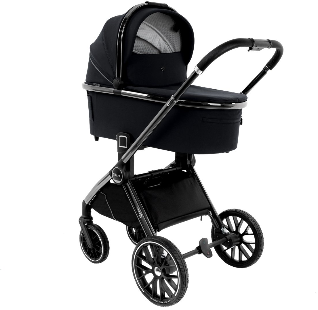 Коляска универсальная 3 в 1 Pituso Mayla LUX/888 Black, черный - ForteMarket Коляска универсальная 3 в 1 Pituso Mayla LUX/888 Black, черный купить,0