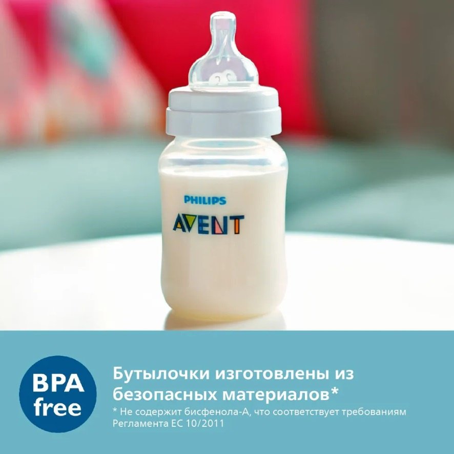 Бутылочка Philips Avent SCY100/01 125 мл прозрачный купить,0