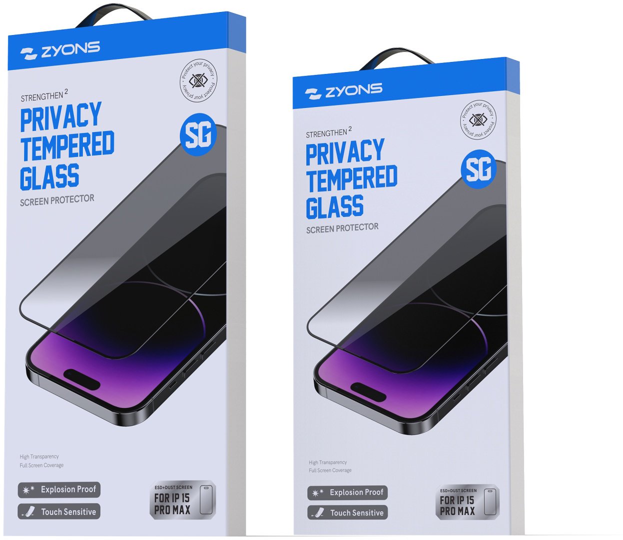 Стекло ZYONS для Apple Iphone 16 черный