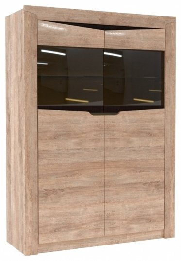 Шкаф-витрина Росток Мебель напольный Версаль-5 150х107х38.4 см купить,NaN