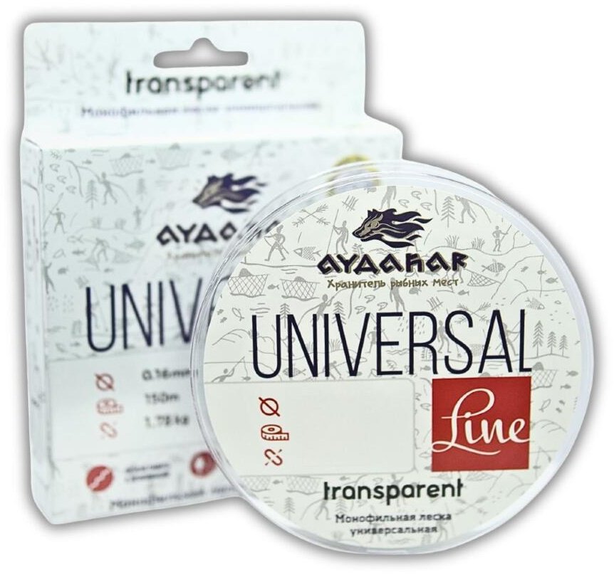 Айдахар монофильная леска 3D Nylon Normal Quality 0.26 мм прозрачный купить,NaN