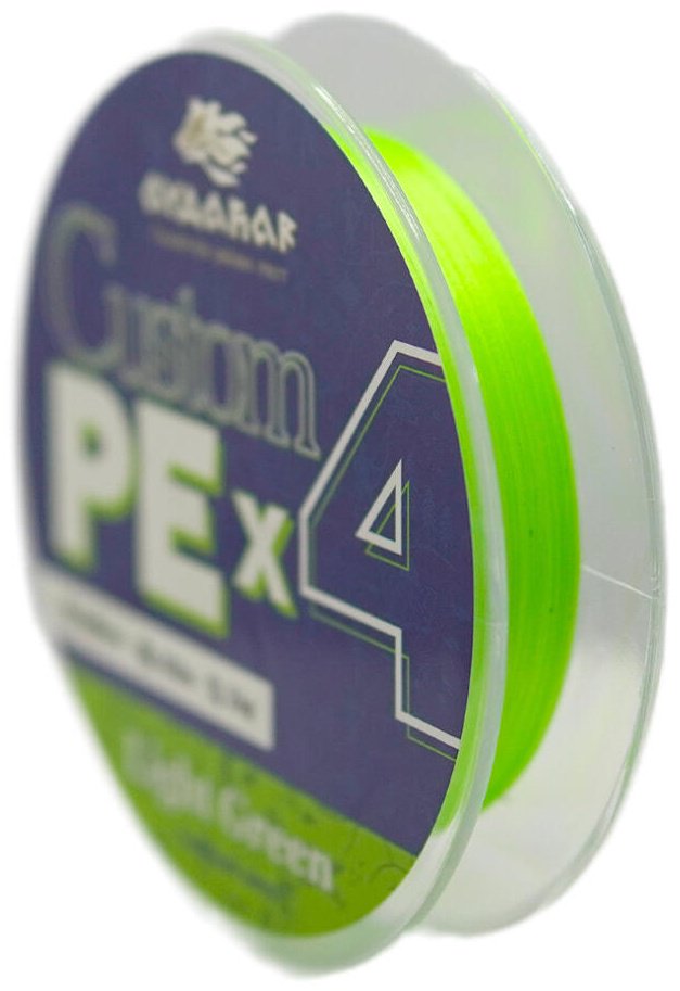 Айдахар плетеная леска Custom PE X4 0.08 мм зеленый купить,NaN
