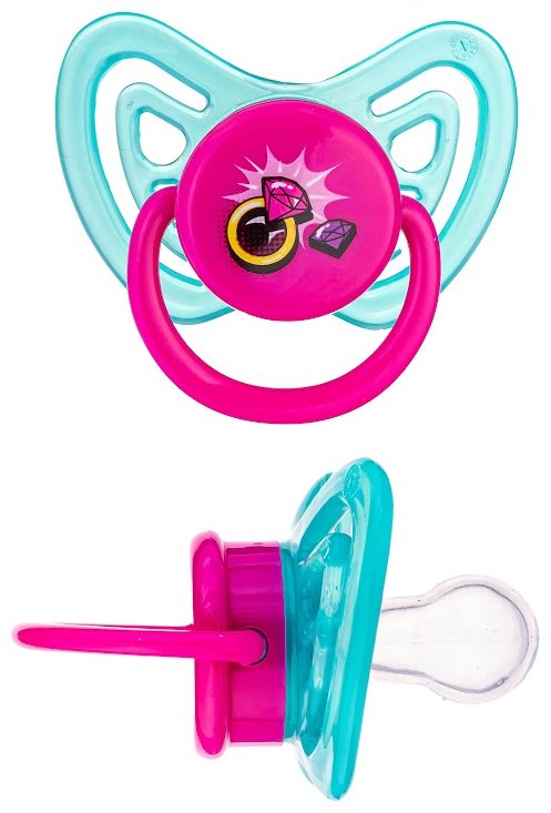 Пустышка Baby Planet 8608/4, 1 шт, розовый