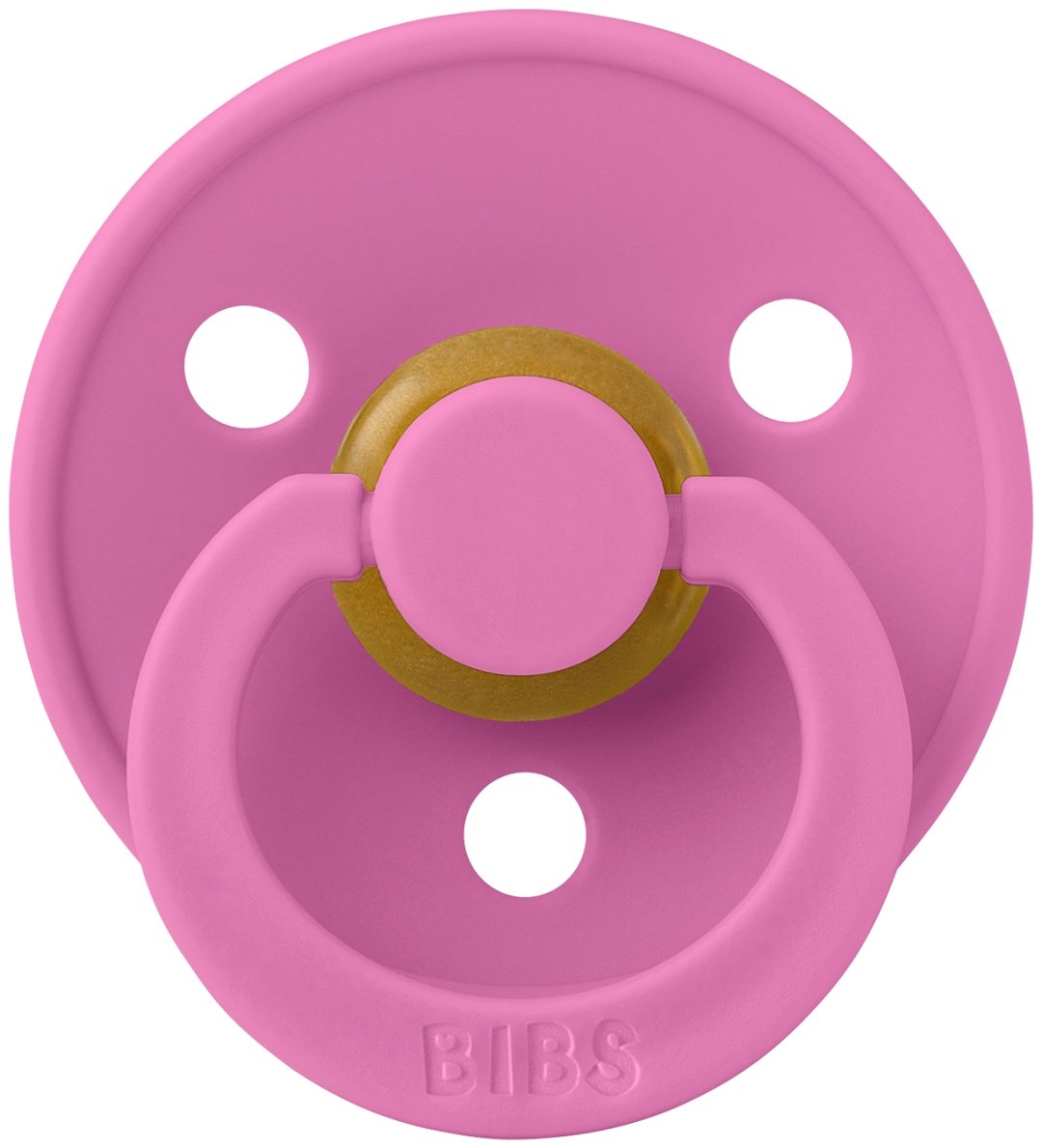 Пустышка BIBS Colour Latex Bubblegum 0&#43; месяцев, розовый