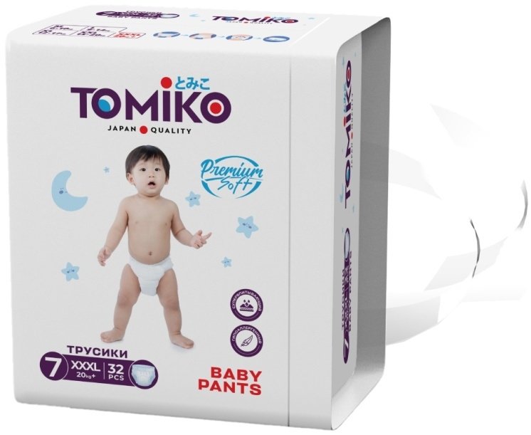 Подгузники-трусики Tomiko 7, 32 шт
