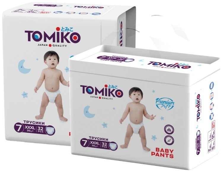 Подгузники-трусики Tomiko 7, 32 шт - ForteMarket Подгузники-трусики Tomiko 7, 32 шт купить,0