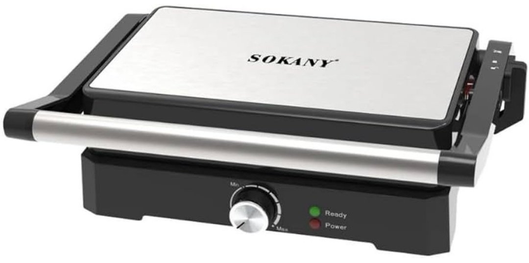 Гриль SOKANY SK-08026 черный, серый