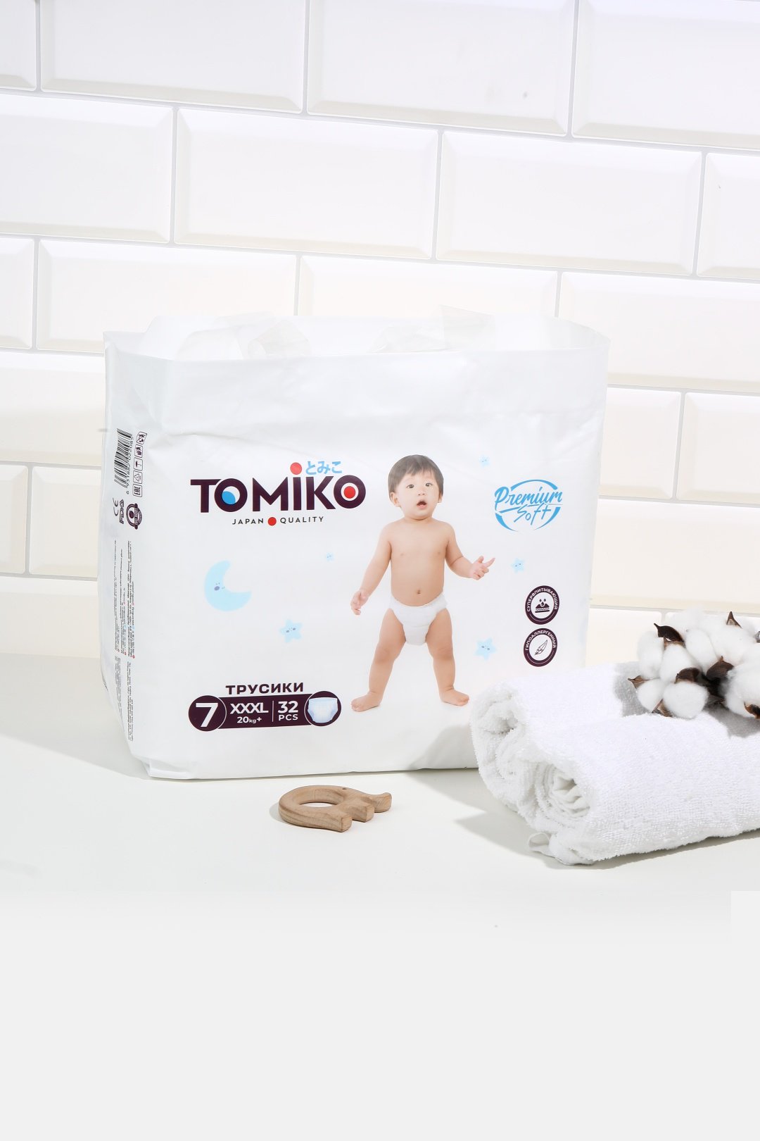 Подгузники-трусики Tomiko 7, 32 шт - ForteMarket Подгузники-трусики Tomiko 7, 32 шт купить,0