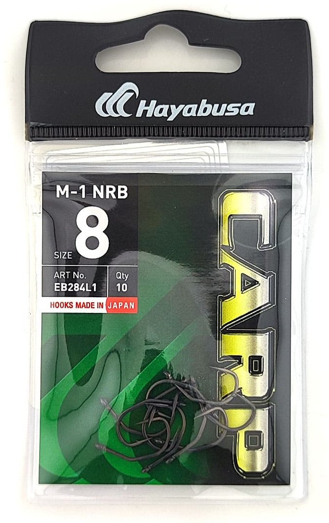 Крючок для рыбалки Hayabusa M-1 NRB EB284L1-8 карповый черный 10 шт купить,NaN
