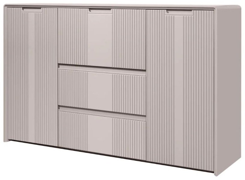 Комод СлонимМебель Севилья, 160x45x99 см, серый, мультиколор
