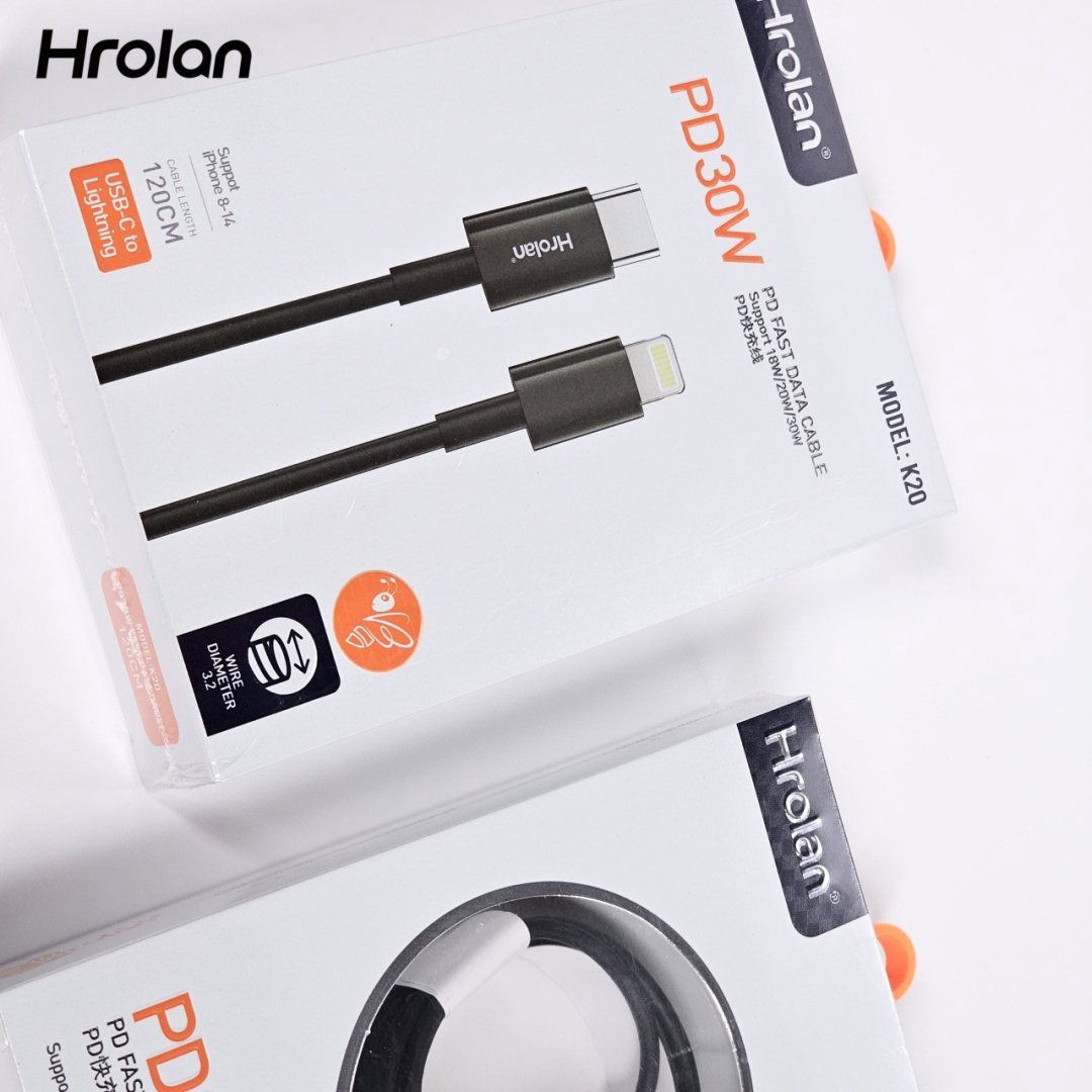 Кабель Hrolan USB TypeC (F), Lightning (M), 1.2 м, черный купить,799