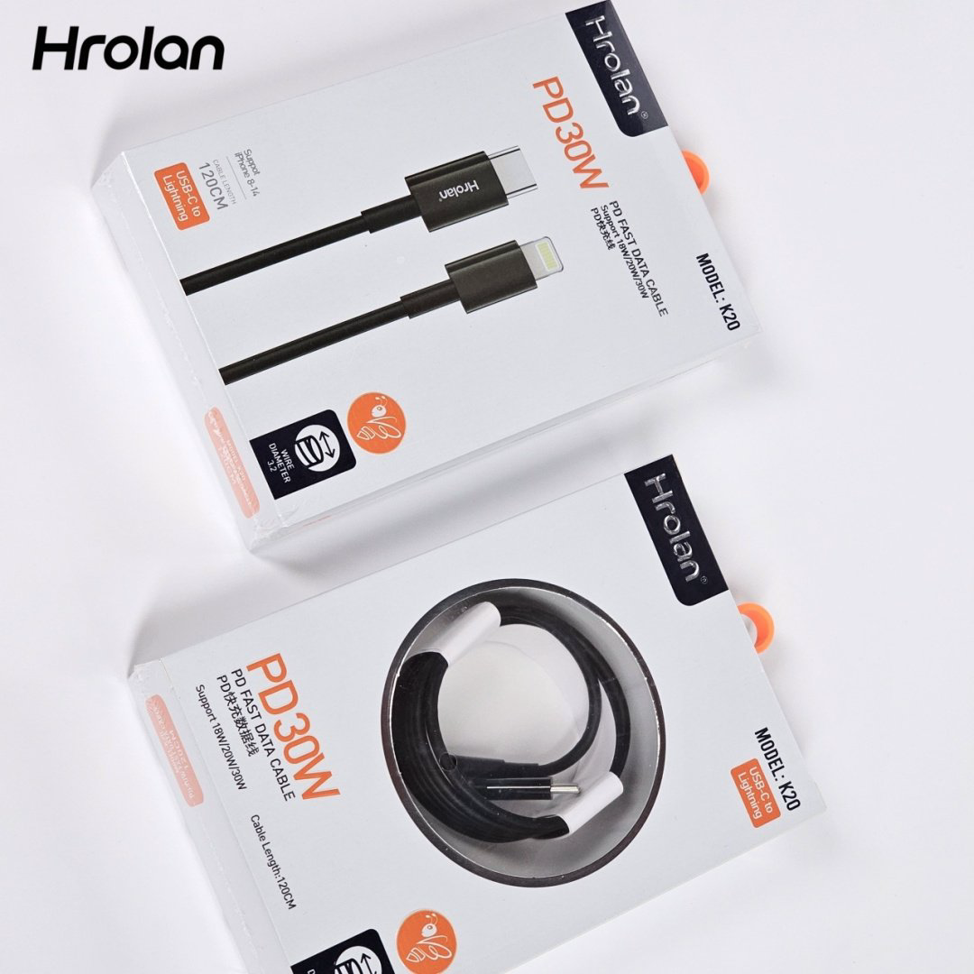 Кабель Hrolan USB TypeC (F), Lightning (M), 1.2 м, черный купить,799