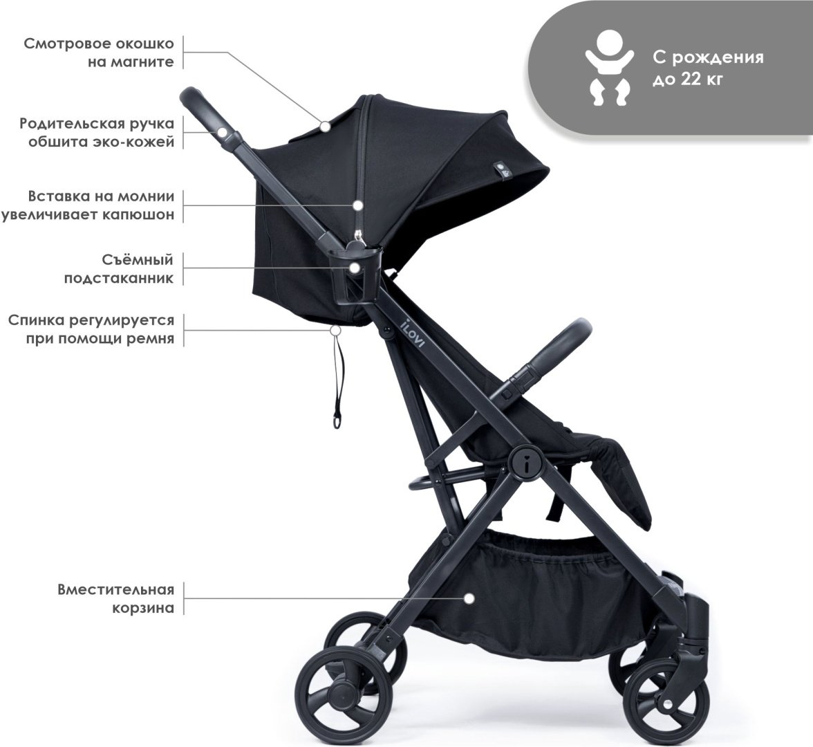 Коляска прогулочная iLovi Vivid Prime, зеленый купить,79990