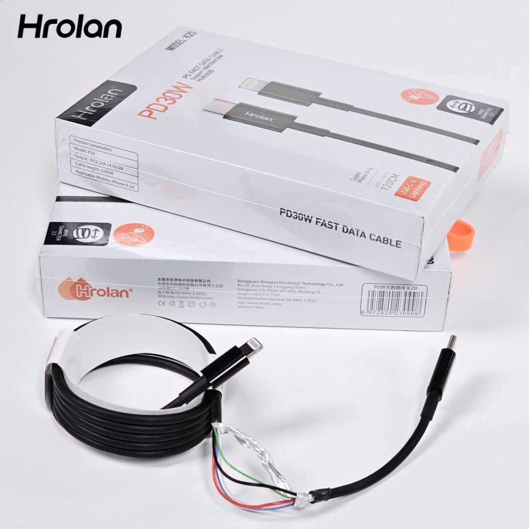 Кабель Hrolan USB TypeC (F), Lightning (M), 1.2 м, черный - ForteMarket Кабель Hrolan USB TypeC (F), Lightning (M), 1.2 м, черный купить,0