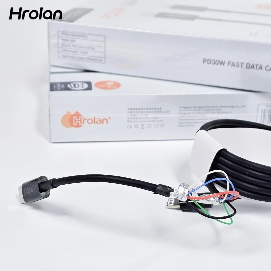Кабель Hrolan USB TypeC (F), Lightning (M), 1.2 м, черный купить,799