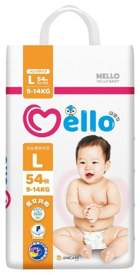 Подгузники Mello L, 54 шт купить,0